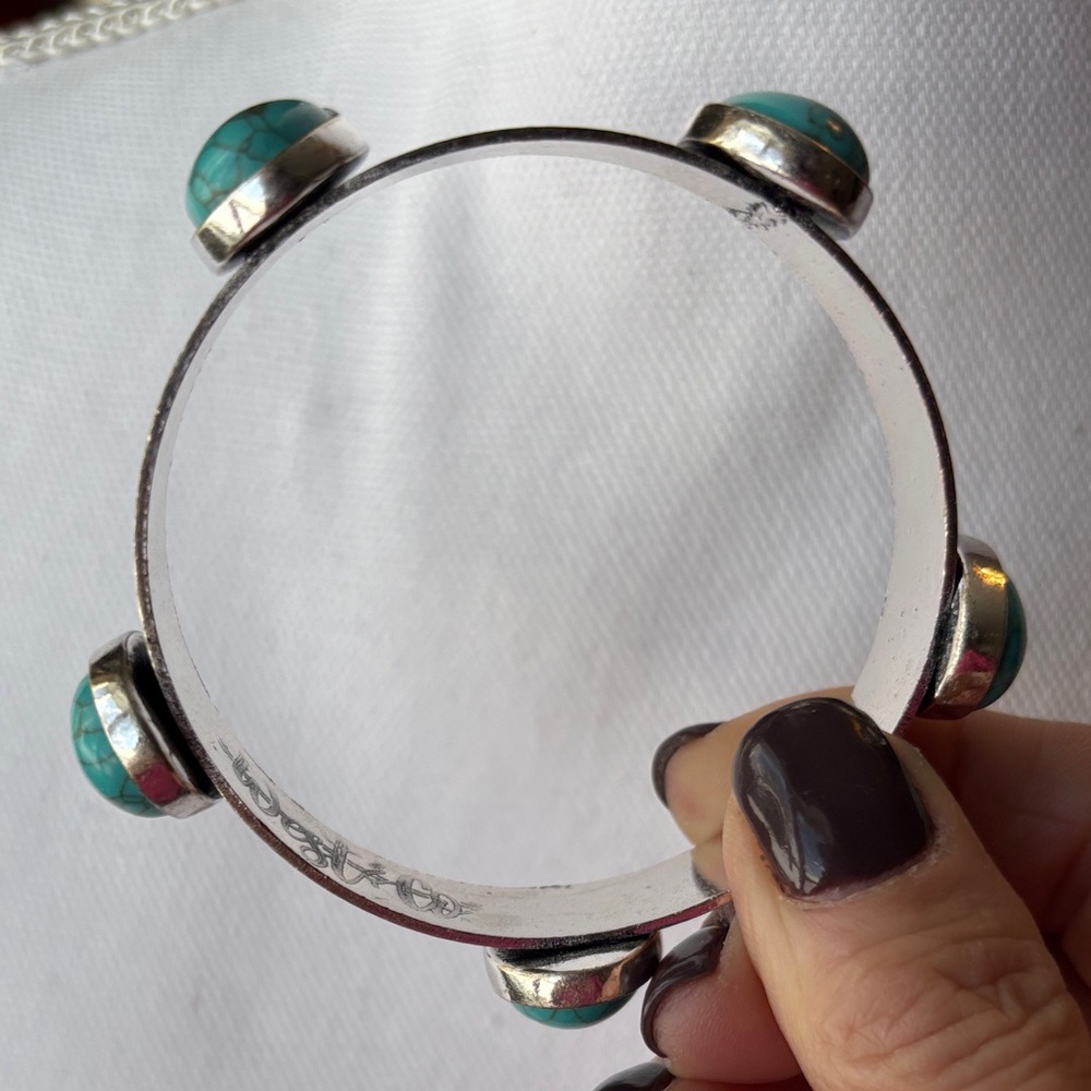 Turquoise and Silver Women's Bracelet